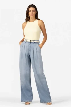 Dames top ecru