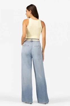 Dames top ecru
