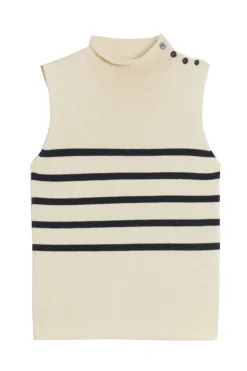 Dames top ecru