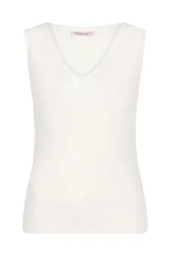 Dames top ecru