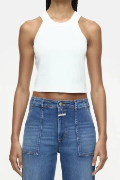 Dames top ecru