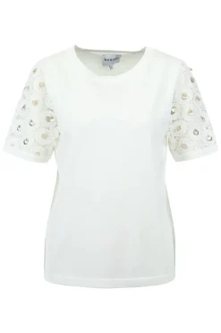 Dames top ecru