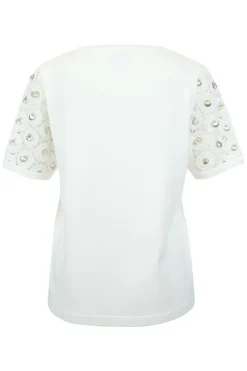 Dames top ecru