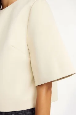 Dames top ecru