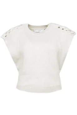Dames top ecru