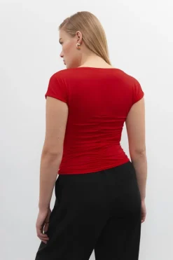 Dames top rood