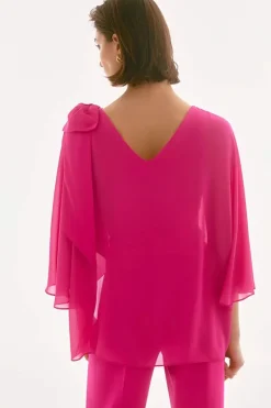Dames top rose
