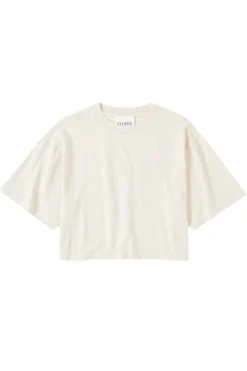 Dames t-shirt korte mouw bruin