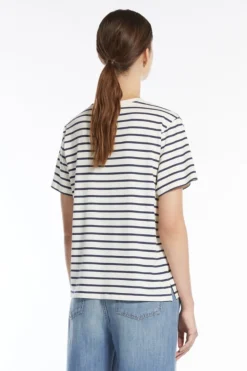 Dames t-shirt korte mouw blauw