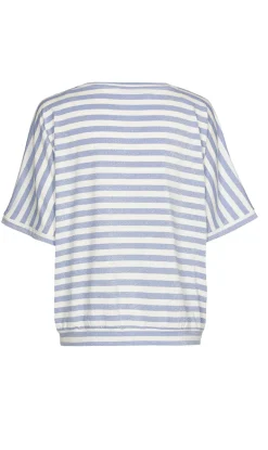 Dames t-shirt korte mouw blauw