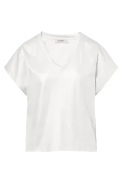 Dames t-shirt korte mouw bruin