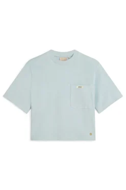 Dames t-shirt korte mouw blauw