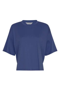 Dames t-shirt korte mouw blauw