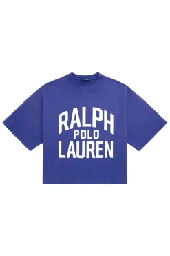 Dames t-shirt korte mouw blauw