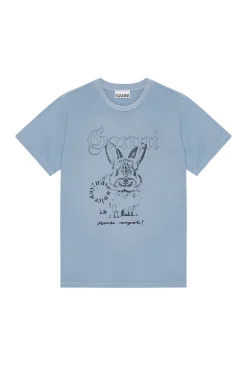 Dames t-shirt korte mouw blauw