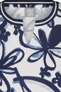Dames t-shirt korte mouw blauw