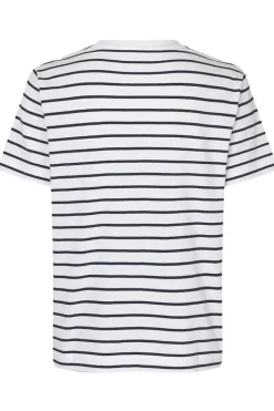 Dames t-shirt korte mouw blauw