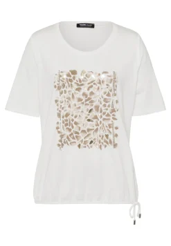 Dames t-shirt korte mouw bruin