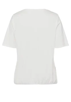 Dames t-shirt korte mouw bruin