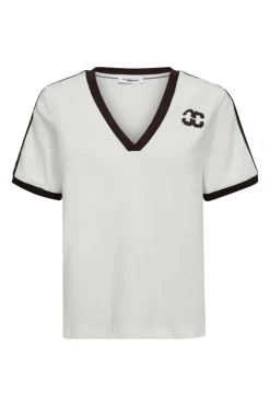 Dames t-shirt korte mouw bruin