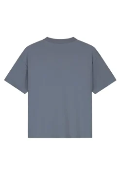 Dames t-shirt korte mouw blauw