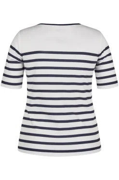 Dames t-shirt korte mouw blauw