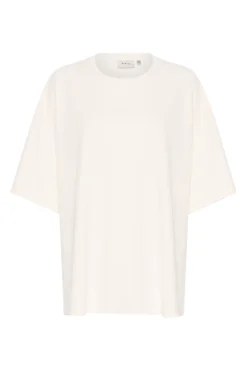 Dames t-shirt korte mouw ecru