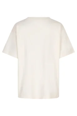 Dames t-shirt korte mouw ecru