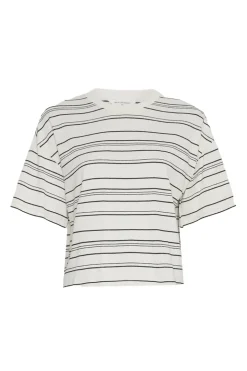 Dames t-shirt korte mouw ecru