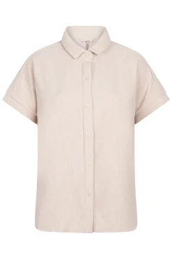 Dames t-shirt korte mouw ecru