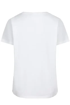 Dames t-shirt korte mouw ecru