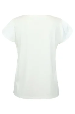Dames t-shirt korte mouw ecru