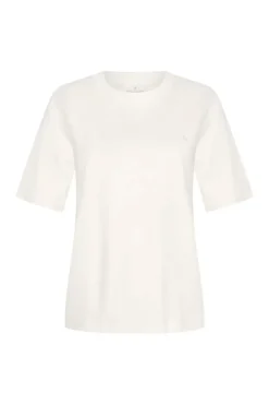 Dames t-shirt korte mouw ecru