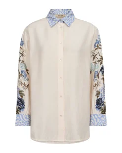 Dames t-shirt korte mouw ecru