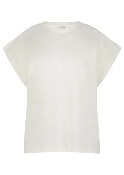 Dames t-shirt korte mouw ecru