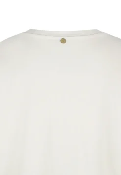 Dames t-shirt korte mouw ecru