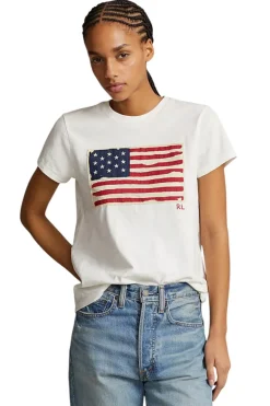 Dames t-shirt korte mouw ecru