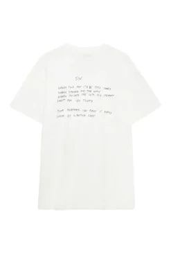 Dames t-shirt korte mouw ecru