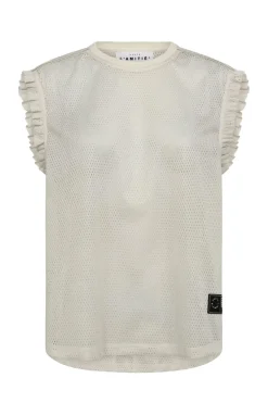 Dames t-shirt korte mouw ecru