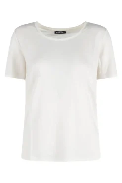 Dames t-shirt korte mouw ecru