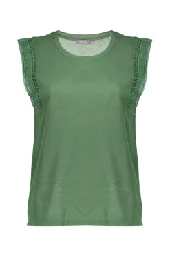 Dames t-shirt korte mouw groen