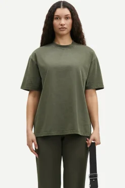 Dames t-shirt korte mouw groen