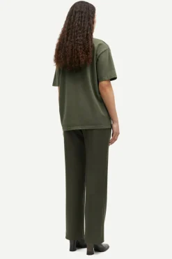 Dames t-shirt korte mouw groen