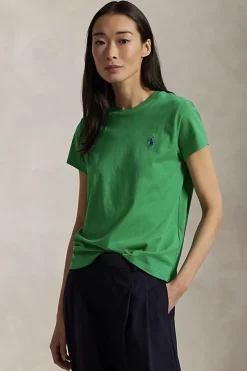 Dames t-shirt korte mouw groen