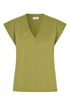 Dames t-shirt korte mouw groen
