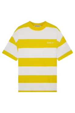 Dames t-shirt korte mouw geel