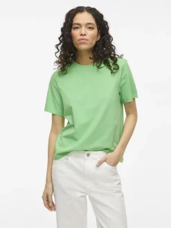 Dames t-shirt korte mouw groen