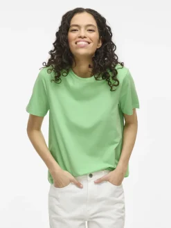Dames t-shirt korte mouw groen