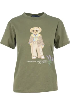 Dames t-shirt korte mouw groen