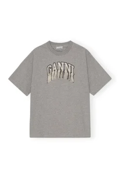 Dames t-shirt korte mouw grijs